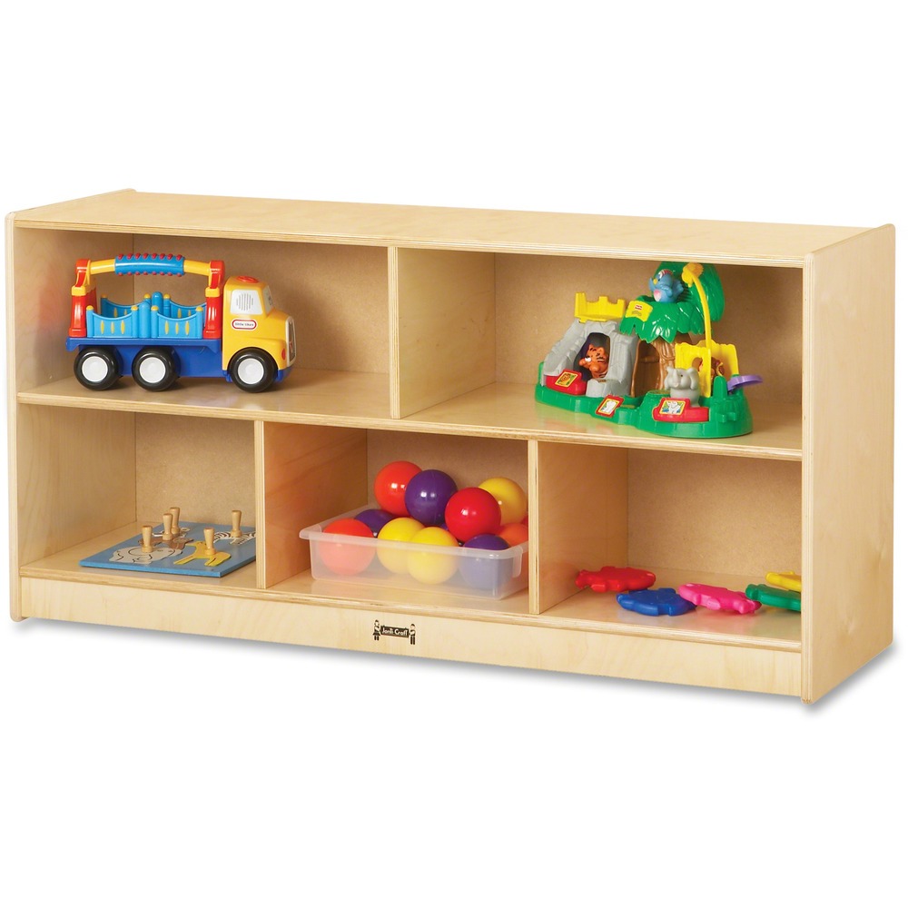 JNT0324JC - Single-sided storage shelf is perfect for organizing children's books, toys, games and more. MAXBrackets allow the art center to be moved effortlessly from room to room without causing stress on the wheels and brackets. Wheels are made of hard rubber and won't leave black marks on your floor. KYDZSafe rounded edges allow children to play safely without getting hurt by sharp edges or corners. Kickplate prevents children from losing small items underneath. Dowel-pin construction prevents weakening at the joints. Ultraviolet acrylic coating is durable and resists yellowing over time.
