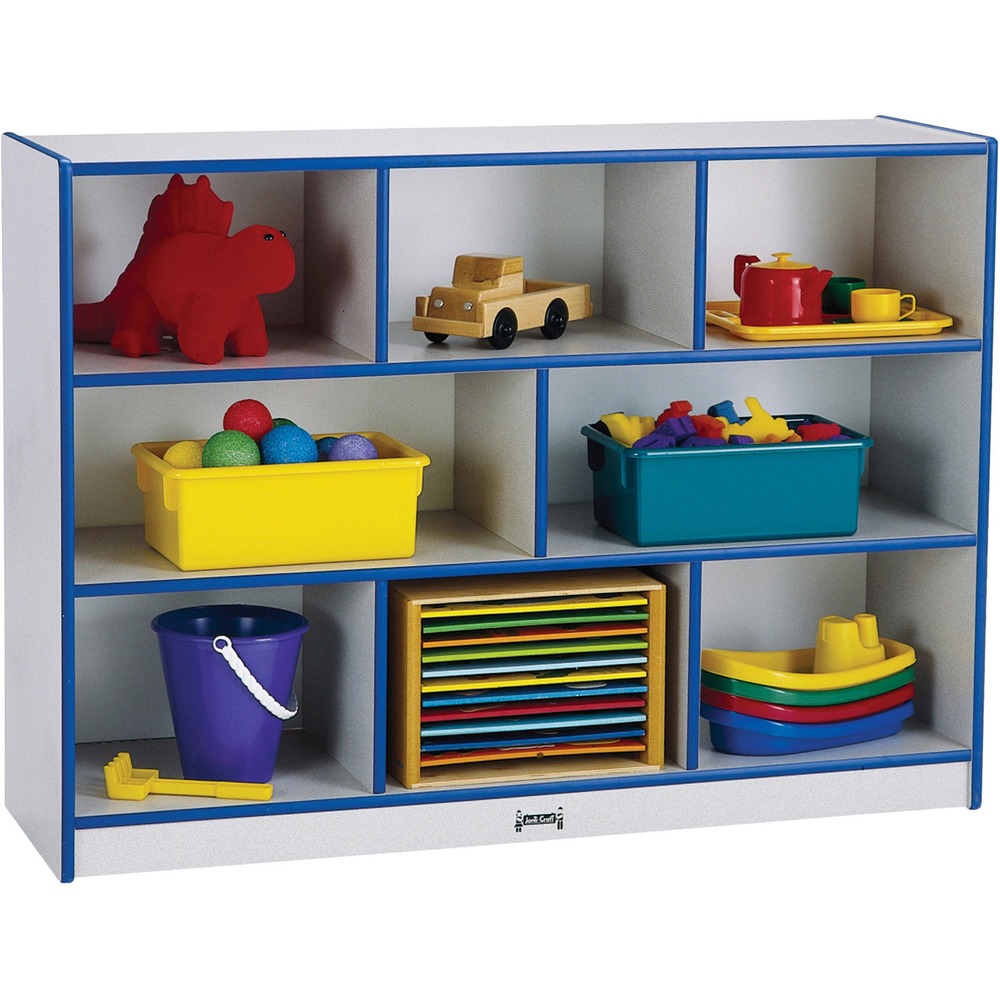 JNT2691JCWW003 - Single-sided storage shelf is perfect for organizing children's books, toys, games and more. MAXBrackets allow the art center to be moved effortlessly from room to room without causing stress on the wheels and brackets. Wheels are made of hard rubber and won't leave black marks on your floor. Durable laminate features an easy-to-clean surface. TRUEdge is permanently thermo-fused to the edges to prevent chipping. KYDZSafe rounded edges allow children to play safely without getting hurt by sharp edges or corners. Kickplate prevents children from losing small items underneath. Standard Write-n-Wipe recessed backs can be easily wiped clean.