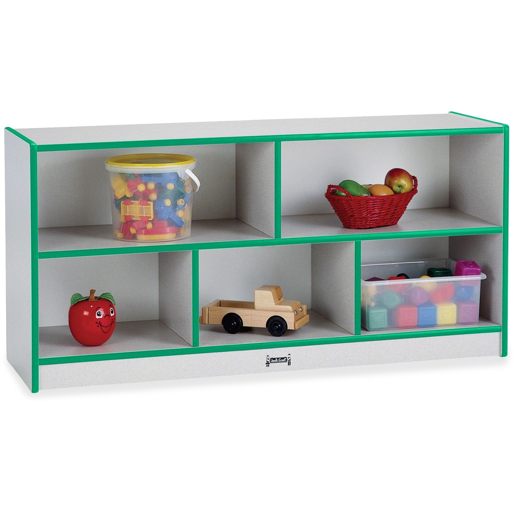JNT0392JCWW180 - Single-sided storage shelf is perfect for organizing children's books, toys, games and more. MAXBrackets allow the art center to be moved effortlessly from room to room without causing stress on the wheels and brackets. Wheels are made of hard rubber and won't leave black marks on your floor. Full-length piano hinges prevent small fingers from being pinched when the shelf opens or closes. Laminate is durable and features an easy-to-clean surface. TRUEdge is permanently thermo-fused to the edges to prevent them from chipping. KYDZSafe rounded edges allow children to play safely without getting hurt by sharp edges or corners. Kickplate prevents children from losing small items underneath. Standard Write-n-Wipe recessed backs can be easily wiped clean.
