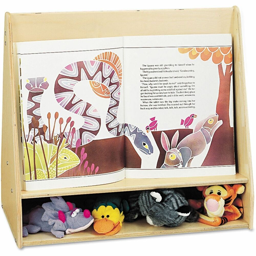 JNT3508JC - Pick-A-Book Bookshelf is just the right size for children to pick their favorite book. KYDZSafe rounded edges allow children to play safely without getting hurt by sharp edges or corners. KYDZTuff finish offers durability and stands up to wear-and-tear. Four shelves, measuring 1" in depth, and additional storage beneath the Write-n-Wipe back provide ample room for plenty of books.