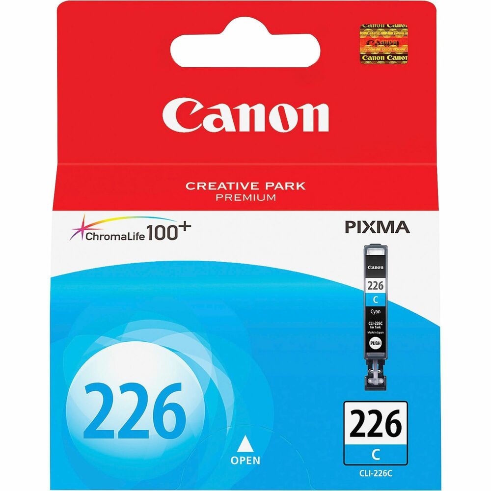CNMCLI226CY - Genuine Canon Ink delivers long-lasting, beautiful photos and documents. Quality formula improves coloring, color gamut and color fastness. ChromaLife100 Plus system creates enduring, quality photos when used with genuine Canon photo paper. The system of individual ink tanks reduce waste and can save you money. Ink tank is designed for use with Canon Pixma iP4820, iP4920, iX6520, MG5120, MG5220, MG5320, MG6220, MG8120, MG8220, MX712, MX882 and MX892.