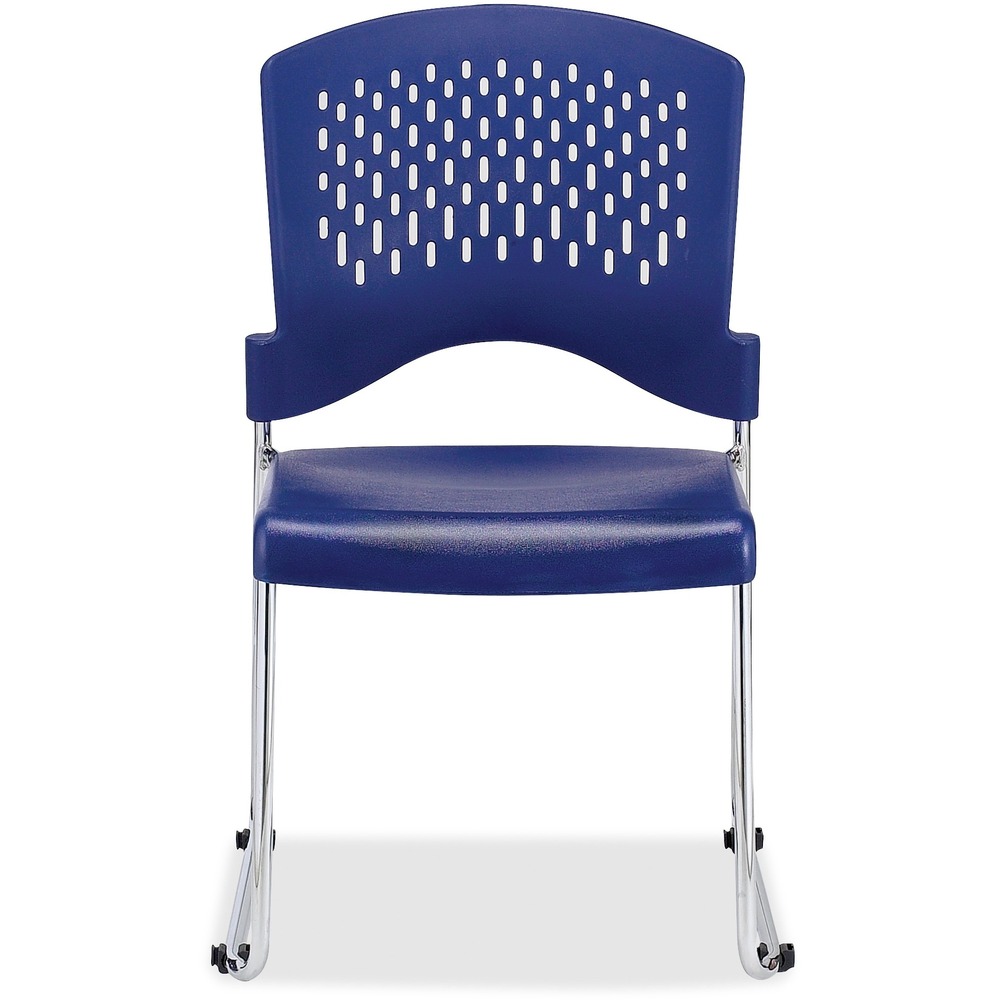 EUTS4000BLUE - Aire Stacking Chair is perfect for breakrooms, waiting areas and more. Perforated, square back provides increased airflow for a comfortable sitting experience. Exceptional durability and performance enhance support and functionality. Armless design creates plenty of room without restriction. Rubber feet protects floors from scratches. Stack your chairs for easy transport and storage using Eurotech Dolly for Aire Chairs (not included). Chairs cannot be floor-stacked.