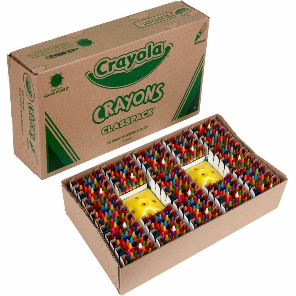 CYO528019 - Classpack crayons make it economical to stock enough crayons for every student. The sturdy box storage is ideal for classroom use. Crayons offer a brilliant assortment with true hues and pigments and smooth, even laydown. Crayons are permanent and waterproof. Crayons are certified AP nontoxic.