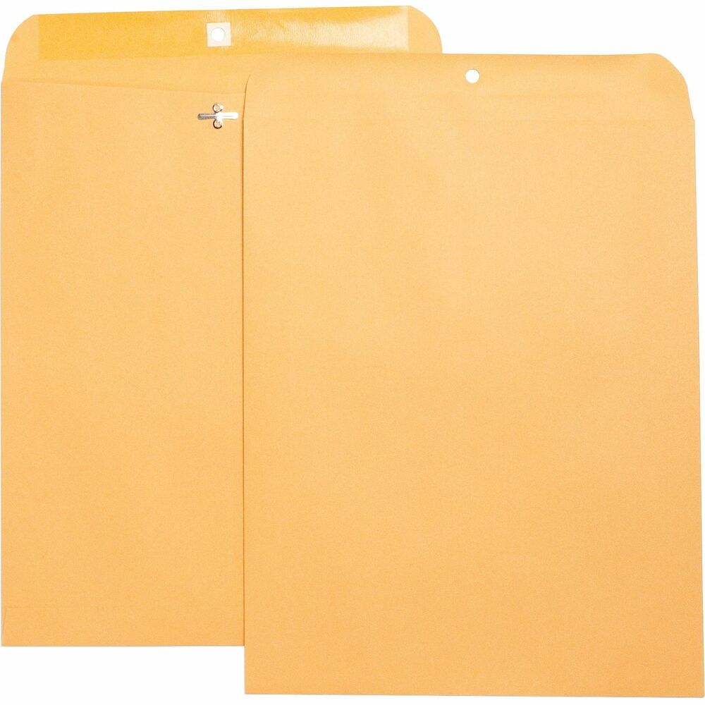BSN36675 - Heavy-duty clasp envelopes feature an open-end style and metal clasp with rounded edges. Metal clasp is plated for rust-resistance. Flap offers superior gumming to secure contents. 28 lb.