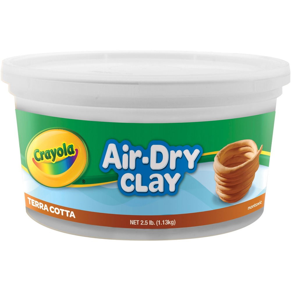 CYO575064 - Air-dry, authentic clay looks, feels and performs like traditional earth clay and hardens without firing or baking in oven or kiln. Clay is easy to use. Texture is smoother, finer and less sticky than traditional clay. Clay comes in a reclosable tub.