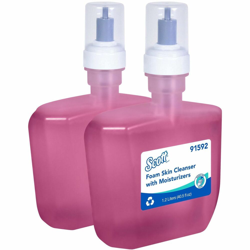 KCC91592 - Scott Foam Hand Soap with Moisturizers helps stop the spread of germs and offers a superior hygiene experience. Foaming hand soap features a subtle floral scent and is enhanced with soothing moisturizers to leave your hands feeling refreshed. Refills are compatible with Kimberly-Clark Professional ICON and Scott Pro Automatic Dispensers (none included). High-capacity soap refills are perfect for washrooms in offices, stores, hotels, schools and more. Easy-to-load, electronic cassettes help maximize productivity, saving you time and maintenance and ensuring staff and guests stay clean. More from the Manufacturer