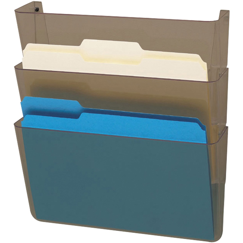 DEF83602 - EZ-Link Unbreakable DocuPocket Wall File is made of strong, unbreakable plastic guaranteed not to break. Pockets attach to each other with EZ-Link pins, minimizing wall damage. Wall file holds letter-size documents and file folders in its three pockets. Wall file is compatible with Deflecto EZ-Link Partition Brackets and Magnets (sold separately).