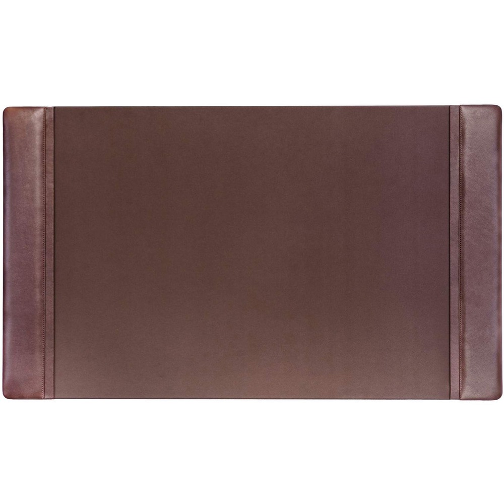 DACP3401 - Side-rail desk pad features a top-grain leather exterior with a faux-leather writing surface to provide a stylish way to protect your desktop from scuffs and scratches. Its smooth velveteen lining on the bottom offers excellent protection where you need it most. Desk pad can be safely used with blotter paper.