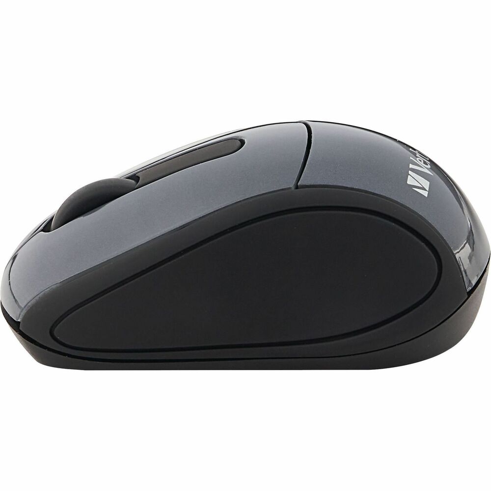 VER97470 - Go Mini! Verbatim's new Nano travel mouse is ultra-compact and wireless too! A great solution for people on the go-this optical mouse is ideal for notebook and netbook users. The small Nano receiver plugs into your laptop's USB port and can stay; no need to plug and unplug a bulky receiver or deal with cords! With 2.4GHz reliability and performance, the travel mouse ensures no delays in cursor movement. This portable mouse comes in a variety of fun colors and works on any computer with a USB port.