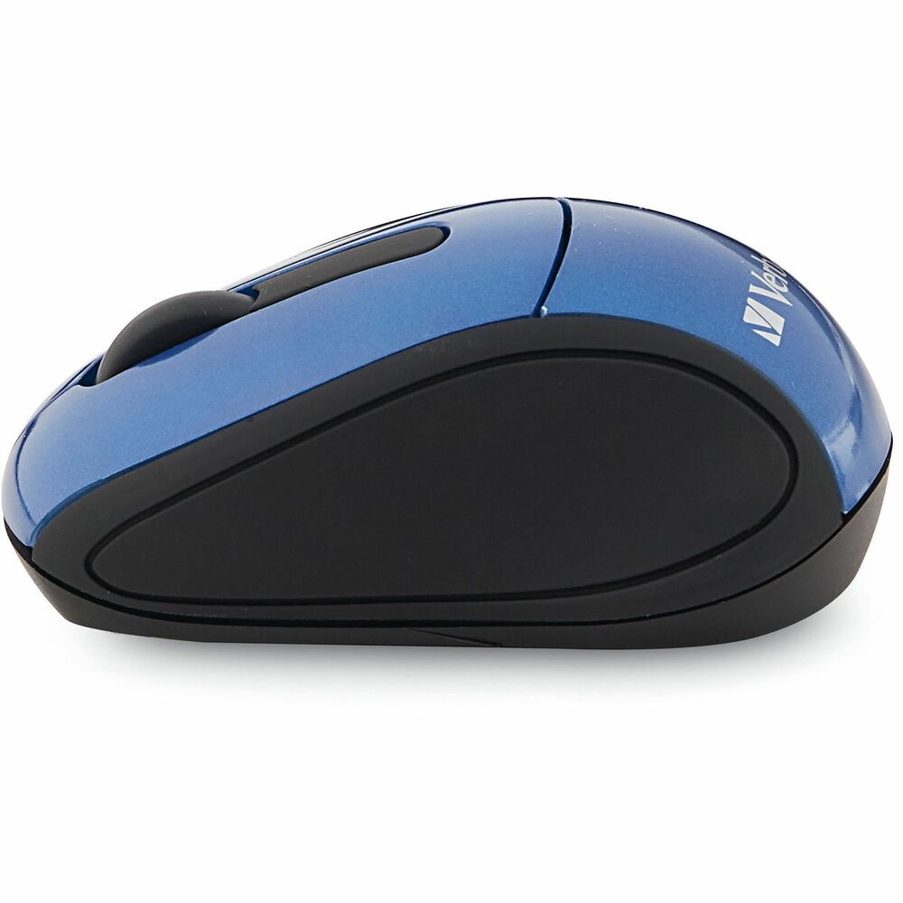 VER97471 - Go Mini! Verbatim's new Nano travel mouse is ultra-compact and wireless too! A great solution for people on the go-this optical mouse is ideal for notebook and netbook users. The small Nano receiver plugs into your laptop's USB port and can stay; no need to plug and unplug a bulky receiver or deal with cords! With 2.4GHz reliability and performance, the travel mouse ensures no delays in cursor movement. This portable mouse comes in a variety of fun colors and works on any computer with a USB port.