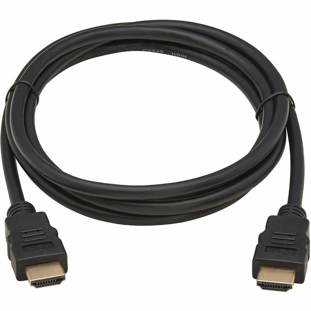 TRPP568003 - Tripp Lite's 3-ft. High Speed HDMI (High-Definition Multimedia Interface) Gold Cable allows interconnection between digital display devices, such as DTV's (Digital Television), Plasma displays, LCD TV's and projectors, to Digital source devices, such as Digital Set-Top boxes, Blu-Ray players and AV receivers. Supports iPad2 Video Mirroring when used with Apple Digital AV Adapter. HDMI assures that the best audio/video signal is always sent from the source (HDTV signal, Blu-Ray Player) to the display (Projection Television, LCD, Plasma, etc.). It does this by allowing uncompressed video and multi-channel audio data to be input to the display device through one single cable. An HDMI connection allows input at high rates of speed, up to 18 Gbps. More from the Manufacturer