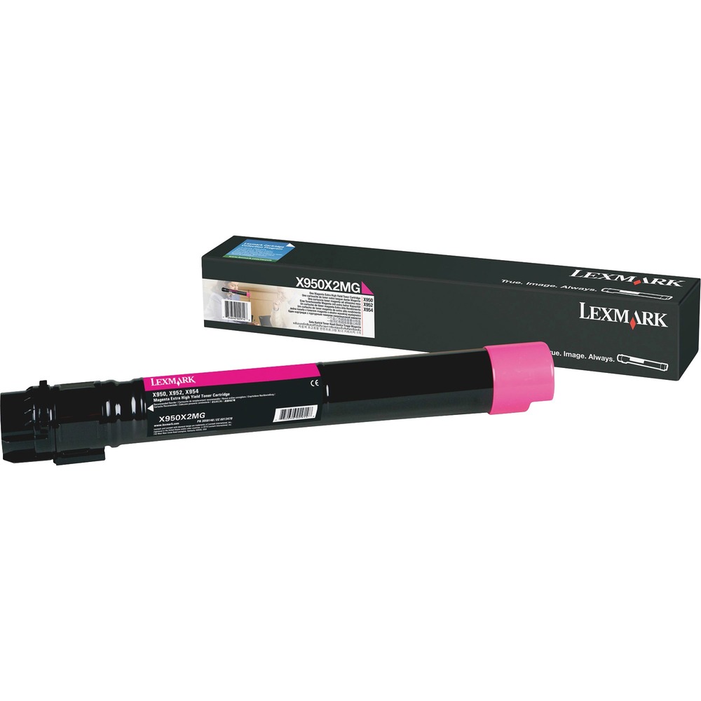 LEXX950X2MG - Use this extra high-yield toner cartridge to print with confidence and get professional color and superior results. Top yields mean you're saving big by operating at the best efficiency, for both your budget and the environment. The X95x delivers outstanding results page after page in your Lexmark X950de, X952dte and X954dhe. Superior Lexmark design means precision pairing between printer and cartridge for value, quality and environmental responsibility you can count on. Magenta cartridge yields approximately 22,000 pages.