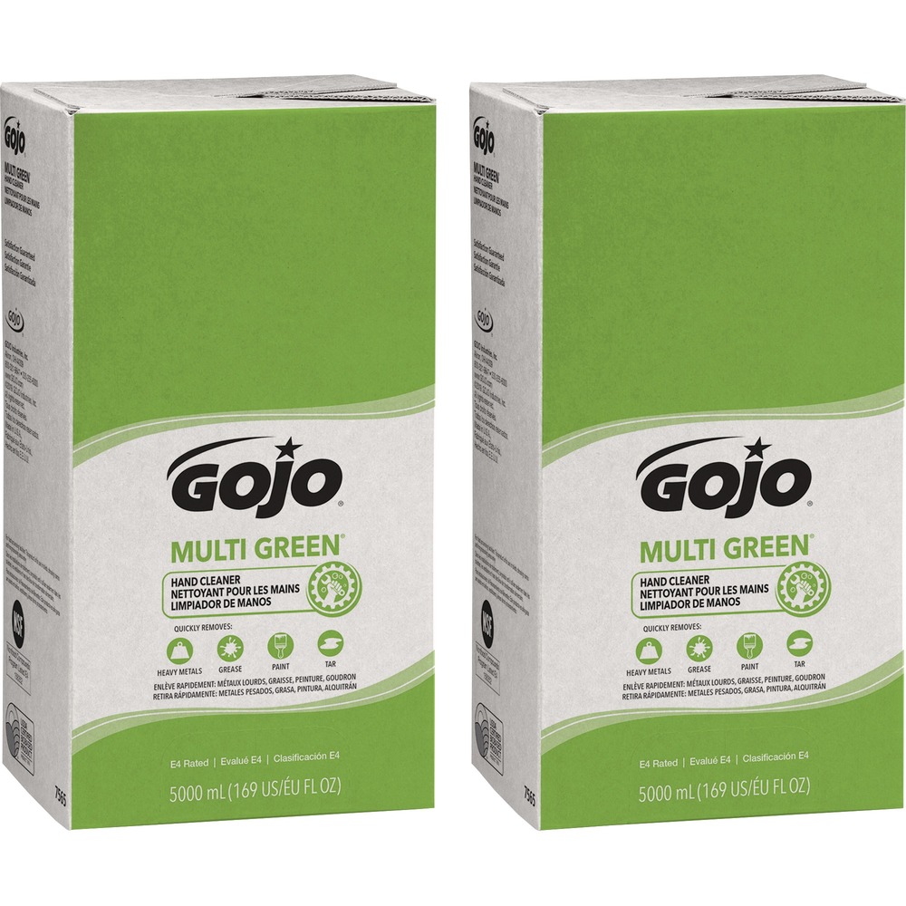 GOJ756502 - Multipurpose hand cleaner is a refill for GOJO Pro TDX 5000 Dispensers. It removes light to medium industrial soils and dirt. Natural citrus solvent cleaner contains nonabrading scrubbing particles. Apply to hands, then rinse or wipe off. Sanitary Sealed refill locks out germs. It is easy to load, store and handle. Portion control helps reduce waste. Each refill includes a fresh dispensing valve.