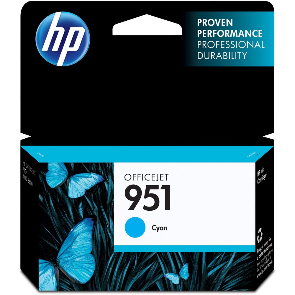 HEWCN050AN - Ink cartridge is designed for use with the Hewlett-Packard Officejet 251dw, 276dw MFP, 8100 - N811a, 8600 - A911a, 8600 Plus - N911g, 8600 Premium - N911n, 8610, 8615, 8620, 8625 and 8630. Ink produces durable, professional-quality documents with ultra-low cost per page for the most demanding office environments. Proprietary, pigment-ink technology offers increased durability including highlighter-resistance. Each HP 951 cartridge yields approximately 700 pages. More from the Manufacturer