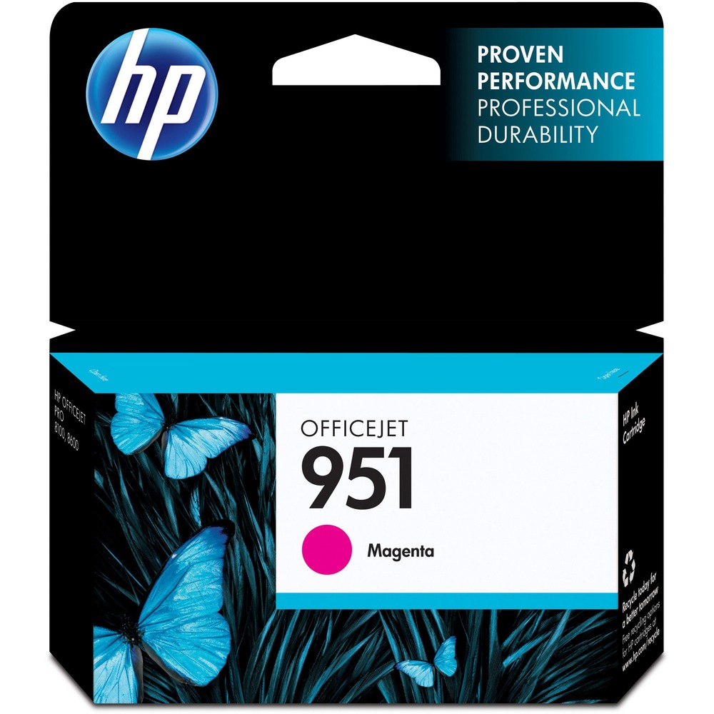 HEWCN051AN - Ink cartridge is designed for use with the Hewlett-Packard Officejet 251dw, 276dw MFP, 8100 - N811a, 8600 - A911a, 8600 Plus - N911g, 8600 Premium - N911n, 8610, 8615, 8620, 8625 and 8630. Ink produces durable, professional-quality documents with ultra-low cost per page for the most demanding office environments. Proprietary, pigment-ink technology offers increased durability including highlighter-resistance. Each HP 951 cartridge yields approximately 700 pages. More from the Manufacturer