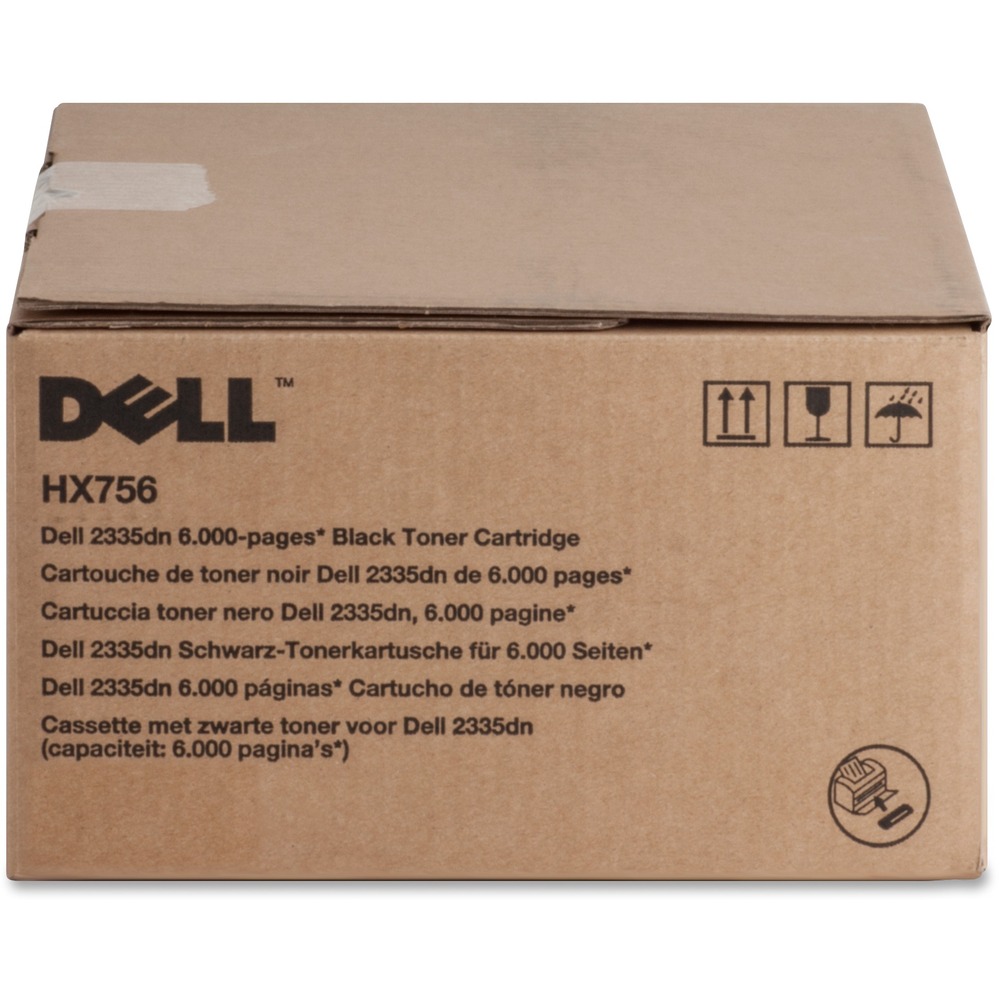 DLLHX756 - Toner cartridge is designed for use in Dell 2335dn and 2355dn Laser Printers. Toner delivers excellent print quality and sharp images and text. Cartridge yields approximately 6,000 pages based on 5 percent page coverage.