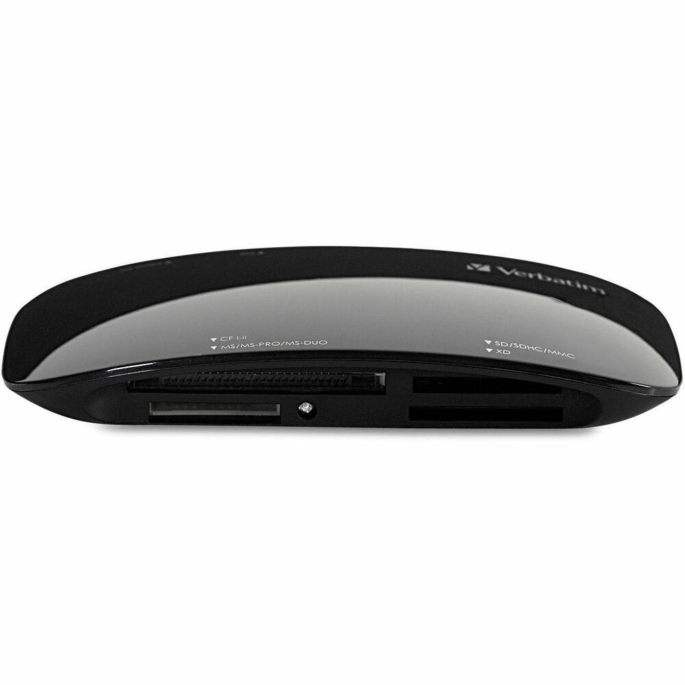 VER97705 - Verbatim's USB 3.0 Universal Card Reader makes transferring your digital photos faster and easier than ever. Allowing for transfer speeds up to 10 times faster than USB 2.0 readers, and a sleek, modern design with silver finish, the Universal Card Reader supports a wide variety of memory card formats. Offering plug-and-play functionality with both Windows and Mac operating systems, once connected, you can instantly begin transferring your photos.