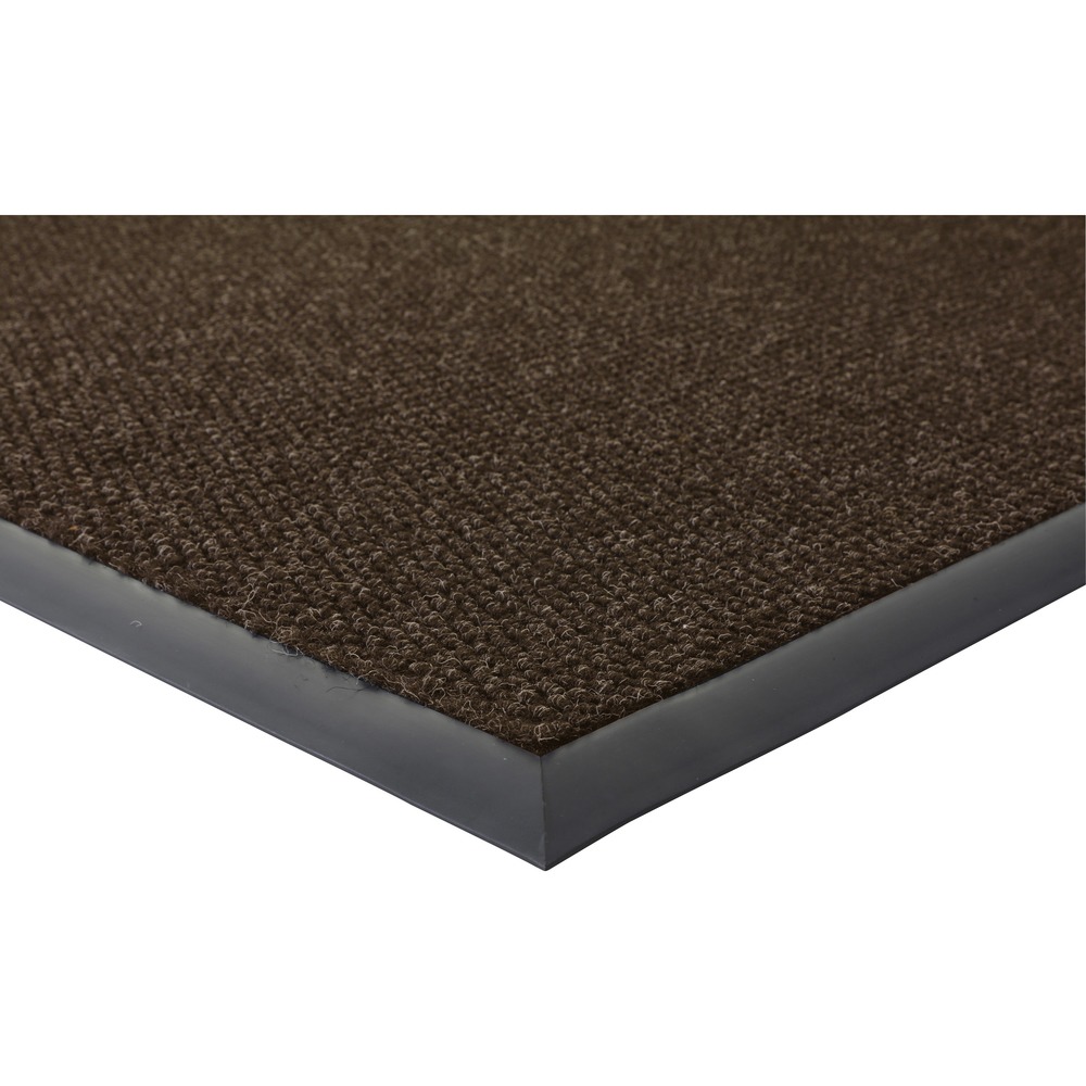 GJO02405 - Indoor mat delivers maximum floor protection for indoor and covered outdoor applications. Ultraguard, berber wiper/scraper mat provides outstanding walk-off performance for heavy, multidirectional traffic applications. High-density rubber backing prevents mat from moving on hard surface when wheeled objects are run over mat.