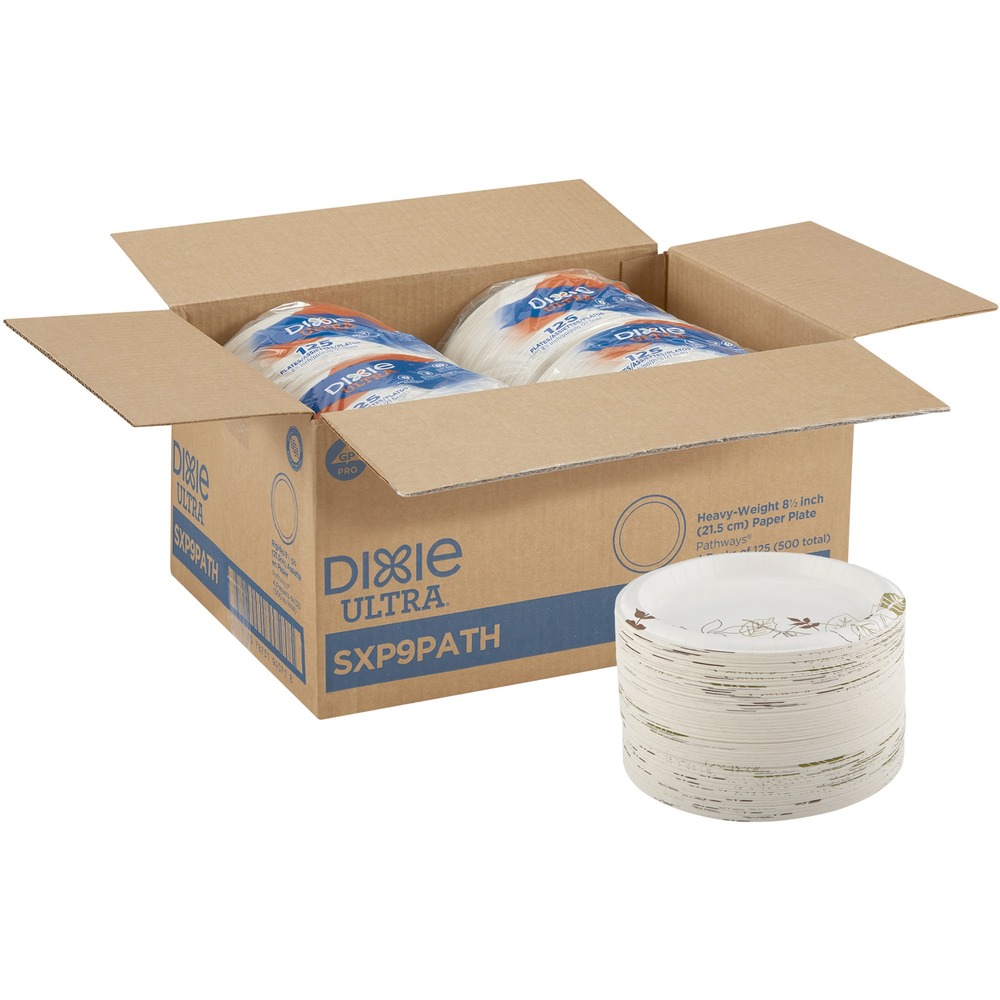 DXESXP9PATHCT - Heavyweight paper plates feature a Soak Proof Shield and unique multilayer design that is cut-resistant and helps keep grease from seeping through to the table or tray. Each 8-1/2" plate is moisture-resistant, grease-resistant and microwavable. Remarkable inner strength and heavyweight construction make these plates perfect for main dishes or large portions. Compact, low-stacking shape saves up to 60 percent storage space versus pulp molded and 90 percent versus foam plates.