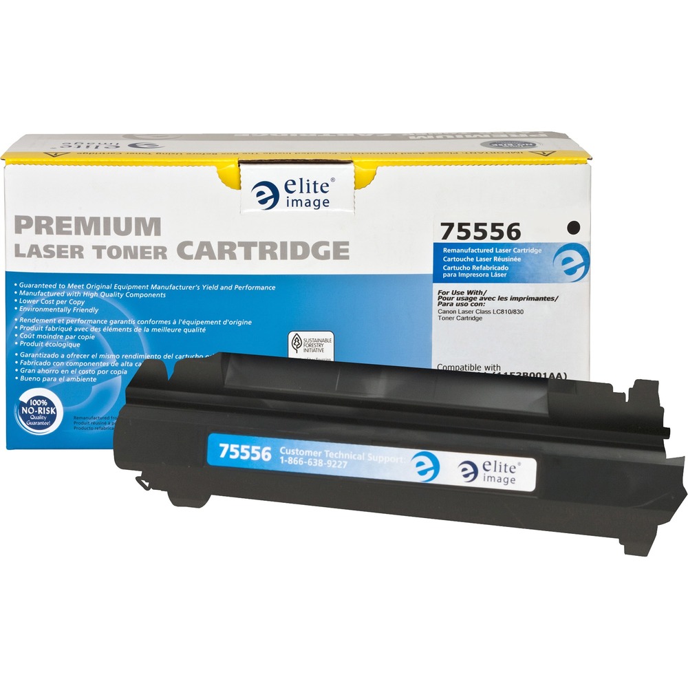 ELI75556 - Remanufactured toner cartridge is made to be a true quality alternative to the OEM while offering significant savings. It works in your Canon LaserClass 810 and 830i for exceptional performance. Cartridge yields approximately 5,000 pages. Elite Image is ISO certified. More from the Manufacturer