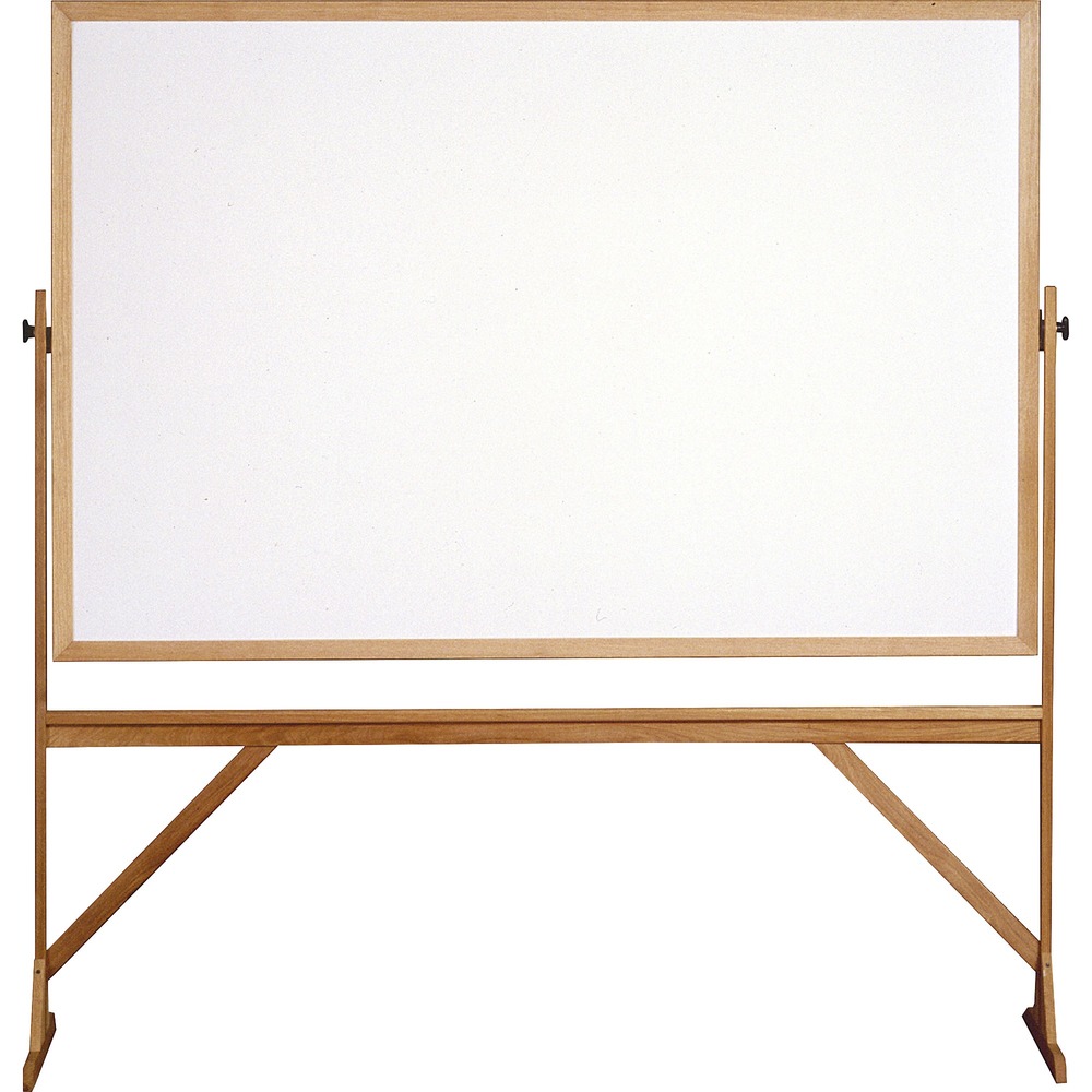 GHERMM46 - Constructed for strength and durability, Reversible Dry Erase Board is a versatile, mobile communication tool. Reversing mechanism is specifically designed to make flipping to the other side easy. Strong, steel lock clamps adjust to secure the board to the preferred position. Board includes a full-length accessory tray for convenience. Reinforced legs have added bracing for stability and security. Easily tack documents to the corkboard to quickly reference and flip to write notes on the dry-erase board.