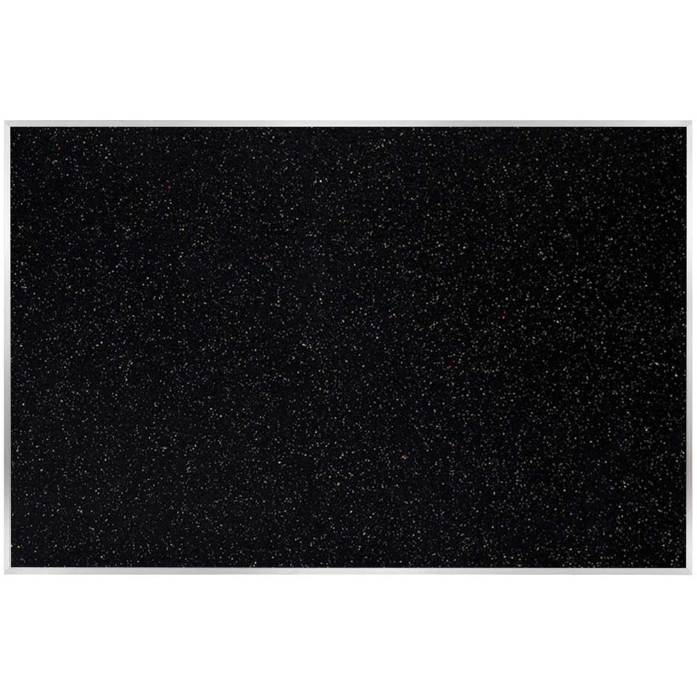 GHEATR410CF - ATR Rubber Bulletin Board features materials that are fully recyclable. Board tack surface is manufactured using recycled rubber. Frame is made of anodized aluminum with a satin finish and contains post-industrial material. Confetti rubber surface is self-healing and holds up under the most demanding condition. Bulletin board is easy to maintain while resisting stains and fading.