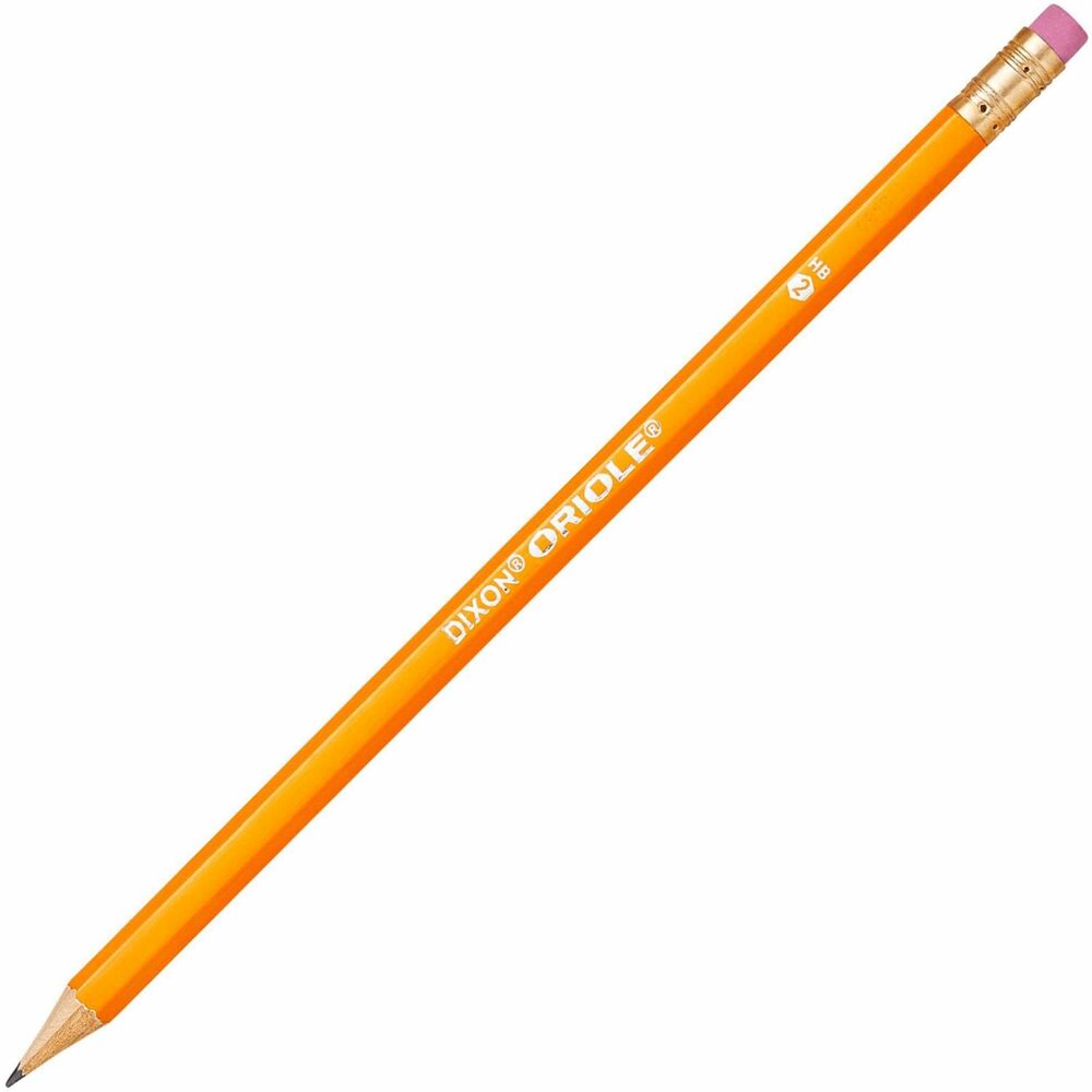 DIX12866 - Oriole Pencils feature quality, real-wood bonded with a break-resistant core for smooth writing. Lead is No. 2 Soft. Top-quality, latex-free eraser is designed for easy, clean corrections. PMA certified nontoxic pencils are perfect for schools, architects, engineers, contractors or anyone who needs a dependable pencil.