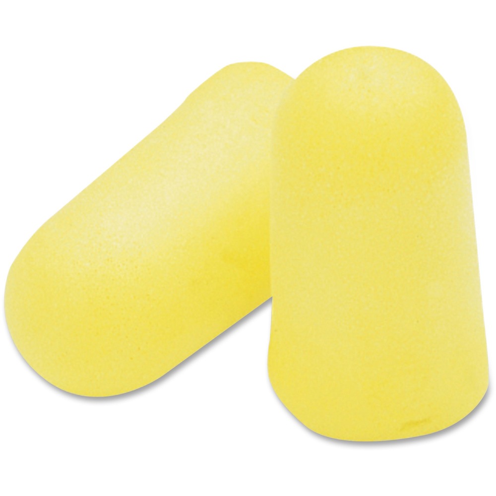 E-A-R TaperFit Uncorded Earplugs - Noise Protection - Polyurethane Foam - Yellow - Comfortable, Disposable, Uncorded, Noise Reduction - 2/Pair - 200 / Box