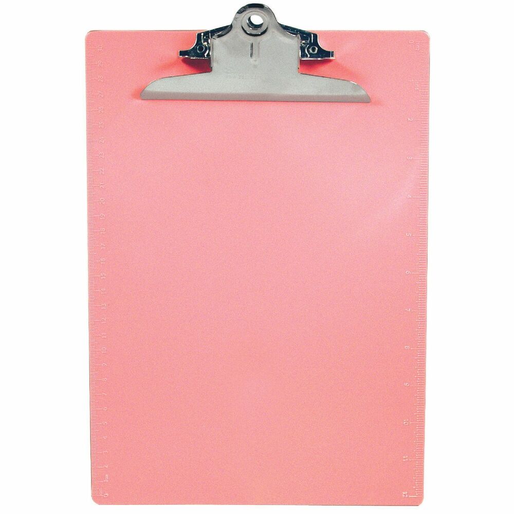SAU21800 - Clipboard features a premium high capacity clip that holds 1" of letter/A4 size paper. Equipped with inch/metric ruler edges. Contains post-consumer recycled material. Assembled by adults with disabilities. Saunders donates 25 cents to City of Hope for every clipboard sold, to help fund breast cancer research, treatment and education.