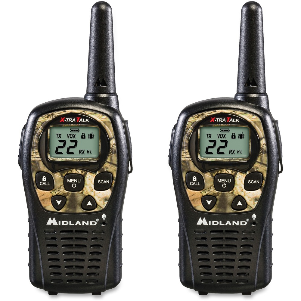 MROLXT535VP3 - Two-way radios are perfect for outdoor communication with 22 channels and a 24-mile range with little obstructions. The radios are an exceptional choice for hiking, boating, hunting, fishing and more. JIS4 waterproof protection guards against light rain and splashing. Lithium polymer battery packs provide a long battery life and a fully charges in just two hours. With the dual-power options, you can use either the included rechargeable batteries or four AAA batteries (sold separately). Channel scan automatically checks channels for any activity. Hi/Lo power setting lets you adjust the transmit power and conserve battery life. Silent operation turns off all of the tones for a quiet operation. Call alert notifies your group of incoming calls. Auto squelch removes annoying background noise. Keypad lock prevents accidental activation of function or mode keys.