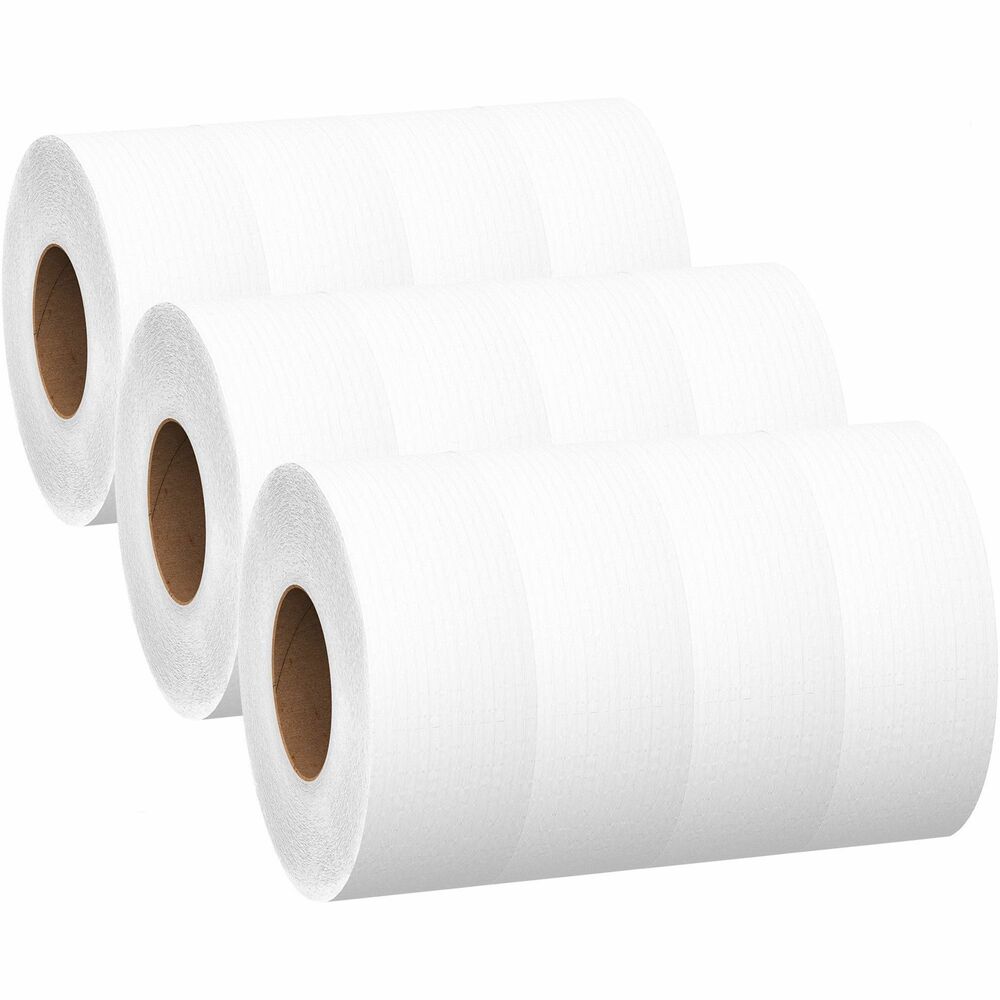 KCC07304 - Scott Essential Extra Soft JRT Bathroom Tissue combines high-capacity JRT with the premium quality of Scott Brand. Just one big roll of this commercial toilet paper is 750' long so it is ideal for high-traffic areas, reducing runouts, refills and maintenance time. Scott products from Kimberly-Clark Professional deliver the quality and performance of the Scott Brand you know and trust, along with the confidence that the raw materials are sourced to the highest standards. This premium, fluffy bathroom tissue is made with 25 percent recycled fiber and contains a minimum of 20 percent post-consumer waste. It meets EPA's Comprehensive Procurement Guidelines and is certified to the Forest Stewardship Council's (FSC) chain of custody standards, which ensure that they come from well-managed forests or other approved sources. More from the Manufacturer
