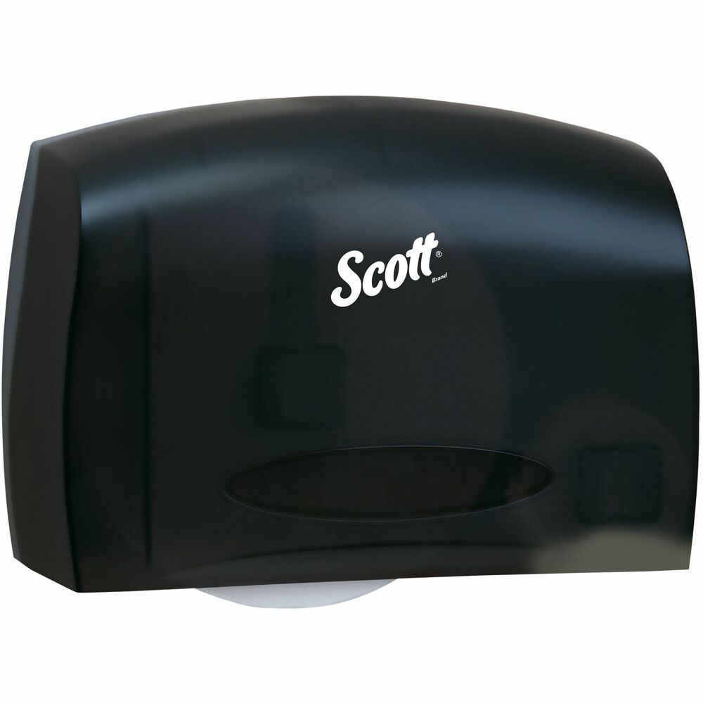 KCC09602 - If you're responsible for a high-traffic restroom, you need a high-capacity bathroom tissue dispenser. The Scott Coreless Toilet Paper Dispenser is a great solution. It holds more than the equivalent of six standard commercial rolls of bath tissue and is designed to minimize runout, waste and maintenance time. Since it's suited to a jumbo roll with no core, it helps keep your washroom environmentally conscious. The easy-to-load system features no door, no key and no core to throw away. It features a smaller footprint than many other standard JRT dispensers and accepts high-capacity coreless JRT rolls. More from the Manufacturer
