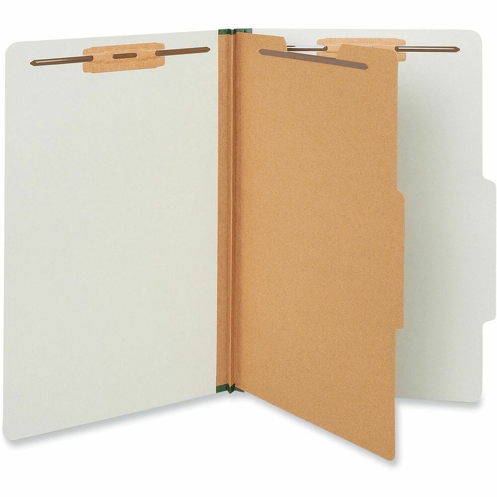 UNV10262 - Protect your paperwork with moisture-resistant classification folders. The multiple fasteners and dividers allow you to create subcategories for home or office filing. Customized filing allows you to simply sort and seek paperwork by subject or document type. 2/5-cut tabs with dividers provide space for labeling and easy file identification. Folders are built with heavyweight paper construction to withstand repeated use.