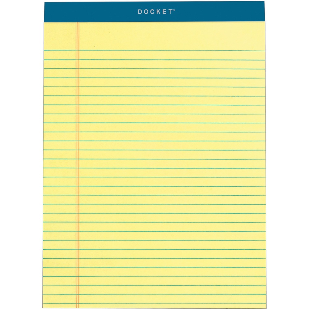 TOP63406 - Writing pad features premium-quality, legal-ruled pages with a smooth writing surface to help you write cleanly and legibly. Letr-Trim pages are perforated to help you cleanly remove pages and prevent accidental tears. Thick, chipboard backing provides a sturdy writing surface for a more enjoyable experience. Writing pad is perfect for taking notes, making lists, brainstorming and more.
