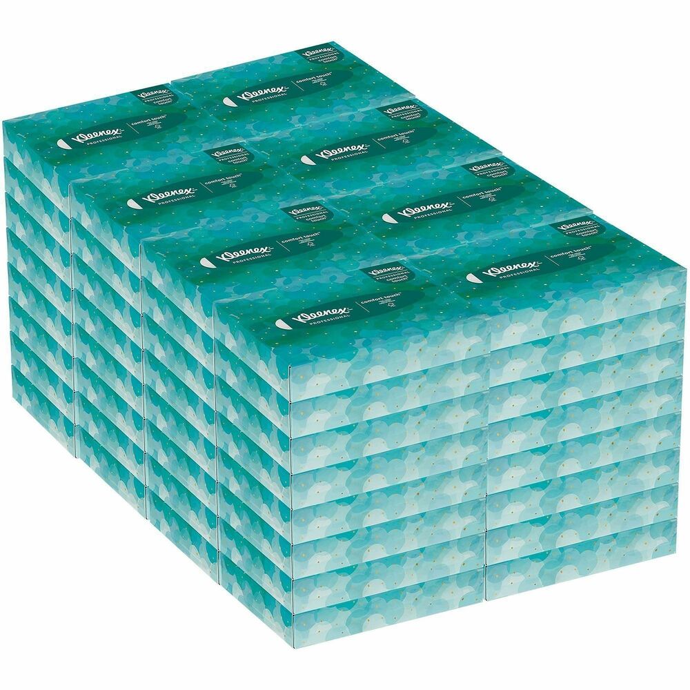 KCC21195 - Professional Facial Tissue Junior Boxes offer superior performance, a premium feel and essential softness. Tissues are ideal for use where hygiene and convenience are important, including classrooms and treatment rooms. They're also a popular choice in healthcare and medical offices, hotels and lodging and businesses. Two-ply sheets come in a junior-size flat box for convenient use. For 100 years, Kleenex has delivered high-quality facial tissues to give you an ultra-soft feel. More from the Manufacturer