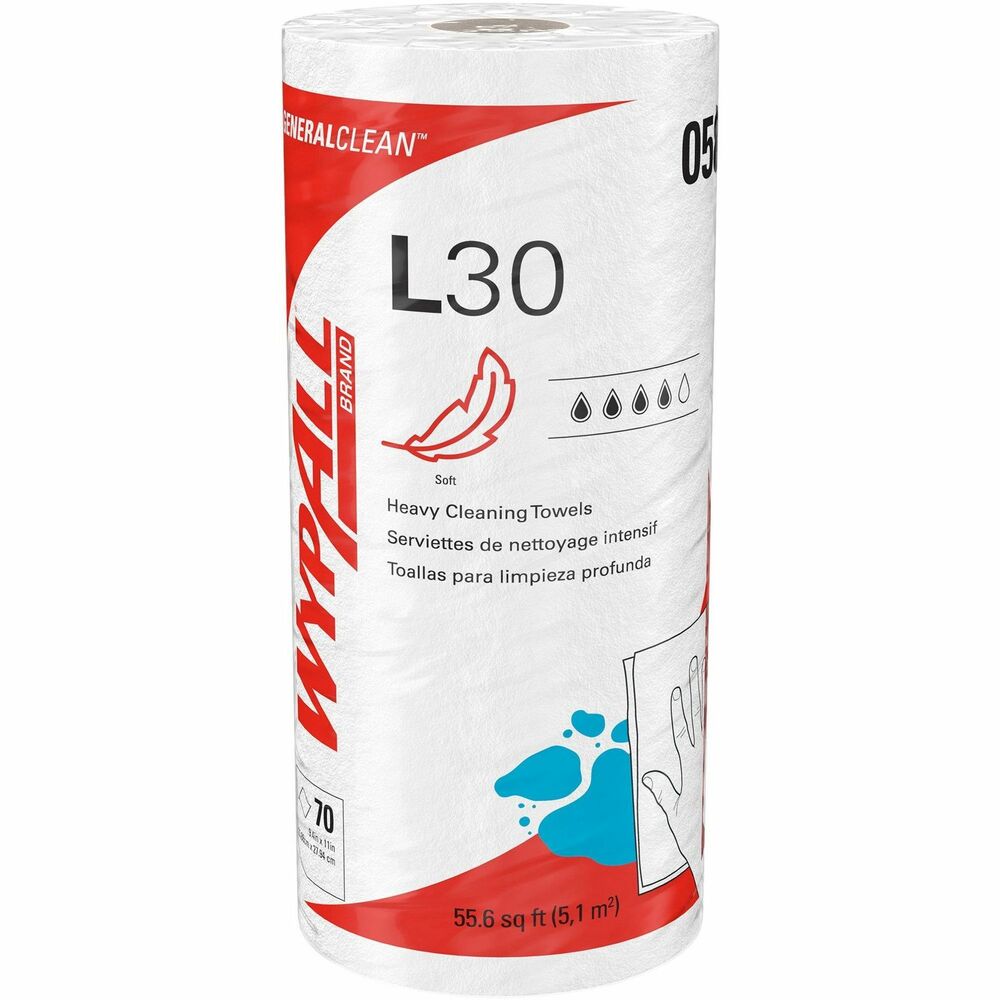 KCC05843 - When you're looking for a lighter-weight towel for your tasks, you can trust General Clean L30 Heavy Duty Cleaning Towels. They are designed with the double re-creping (DRC) process that gives you high surface softness with a reinforced grid that's strong for wet surface wiping and cleaning. These towels are a great choice to replace air-laid towels. They're also tough enough for light-duty processing, janitorial tasks and maintenance. Towels create a clean, work environment with light-duty to medium-duty, general cleaning solutions (not included). More from the Manufacturer