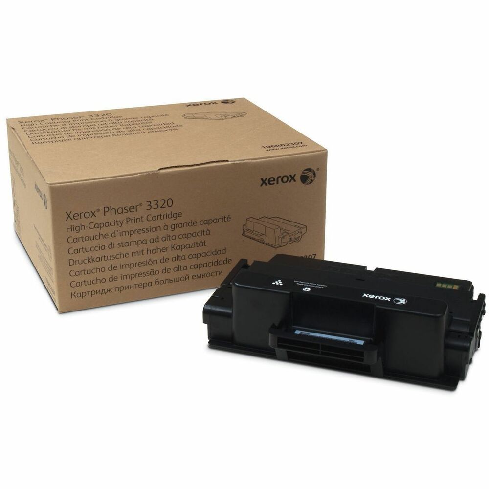 XER106R02307 - Xerox Genuine Phaser 3320 Black High capacity Toner Cartridge (11000 Pages) - 106R02307 is specially formulated and tested to provide the best image quality and most reliable printing you can count on page after page. Xerox Genuine Supplies and Xerox equipment are made for each other. Accept no imitations. Compatible toners may risk breakdown of Xerox printers and result in poor print quality and weak colors. With over 75 years' experience, Genuine Xerox Supplies are something you can rely on.