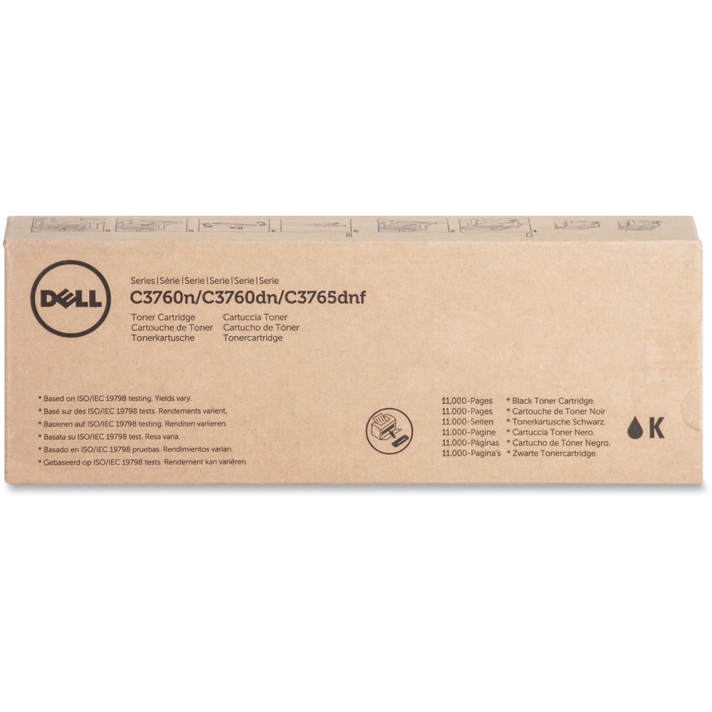 DLLW8D60 - Extra high-yield toner cartridge is designed for use in Dell C3760n, C3760dn, C3765dnf and S2830dn Color Laser Printers. It delivers excellent print quality, sharp images and text. Cartridge yields approximately 11,000 pages based on 5 percent page coverage.