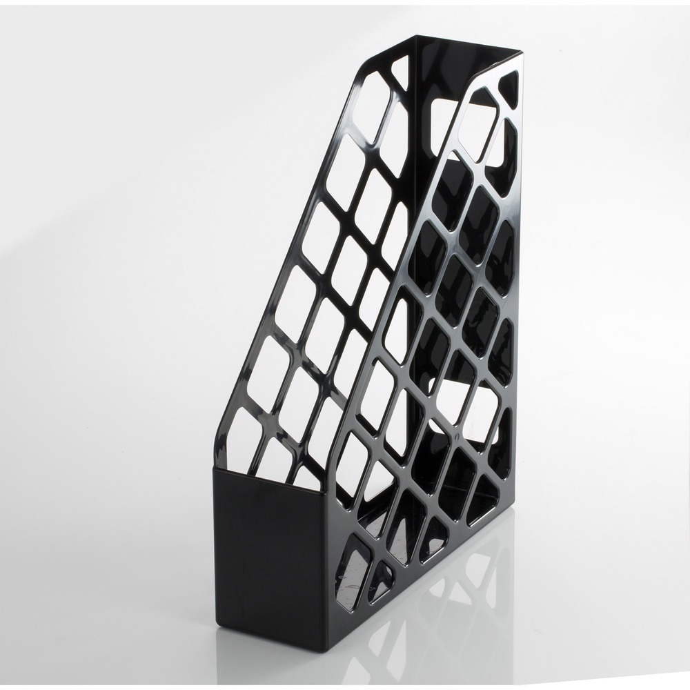 OIC26082 - Magazine file holds and organizes magazines, brochures, literature and more. Open-top accepts taller items including journals and books. Open-front allows easy insertion and removal. Front space lets you conveniently label the file for quick reference to specific items. More from the Manufacturer