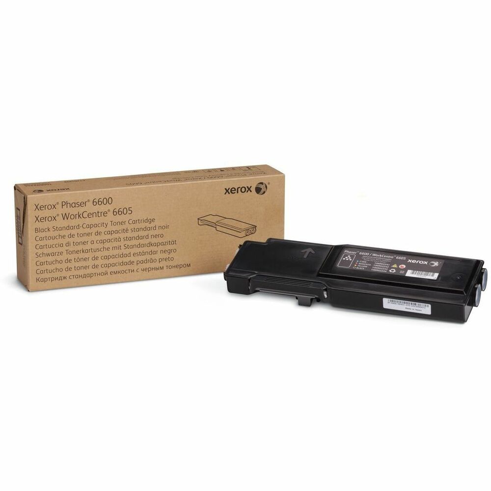 XER106R02244 - Xerox Genuine Phaser 6600, WorkCentre 6605 Black Toner Cartridge is specially formulated and tested to provide the best image quality and most reliable printing you can count on page after page. Xerox Genuine Supplies and Xerox equipment are made for each other. Accept no imitations. Compatible toners may risk breakdown of Xerox printers and result in poor print quality and weak colors. With over 75 years' experience, Genuine Xerox Supplies are something you can rely on.