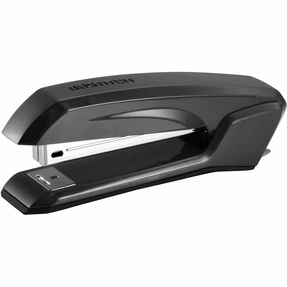 BOSB210 - Bring sophistication and efficiency to any desktop with the Ascend Stapler. Its lightweight angled shape and soft, comfort grip and base provide long-lasting comfort during frequent stapling use. Convenient design includes a built-in staple remover and StapleStore compartment for keeping two extra staple strips close at hand. Staple reload window reveals a low staple supply to avoid an unexpected empty stapler. Stapler opens 180 degrees for bulletin board tacking and crafting. It staples up to 20 sheets of paper. Full-strip staple capacity holds 210 standard staples. Stapler is made of a high percentage of post-consumer recycled plastic. More from the Manufacturer