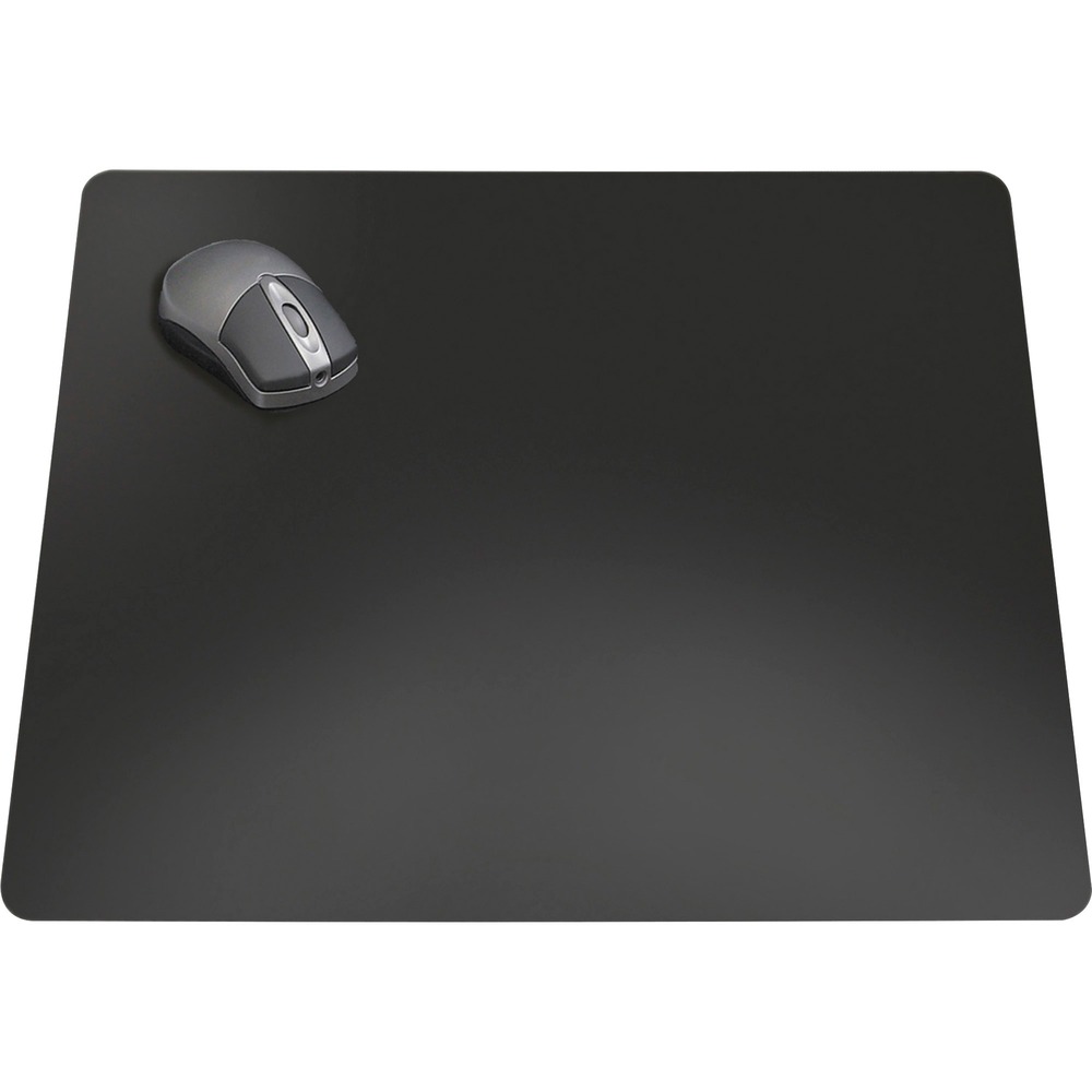 AOPLT412M - Protective desk pad is a must for wood desktops and is safe for all desk finishes. Use the Rhinolin II Desk Pad to protect your desktop from scratches, stains and spills. Desk pad is infused with antimicrobial product protection to inhibit the growth of stain-causing bacteria and provides an ultra-smooth writing surface. PVC desk pad also offers a 3/16" thickness, low-glare black surface and durable washable surface. Ergonomic surface enables smoother writing. Soft, anti-skid, suede-like backing keeps pad in place.