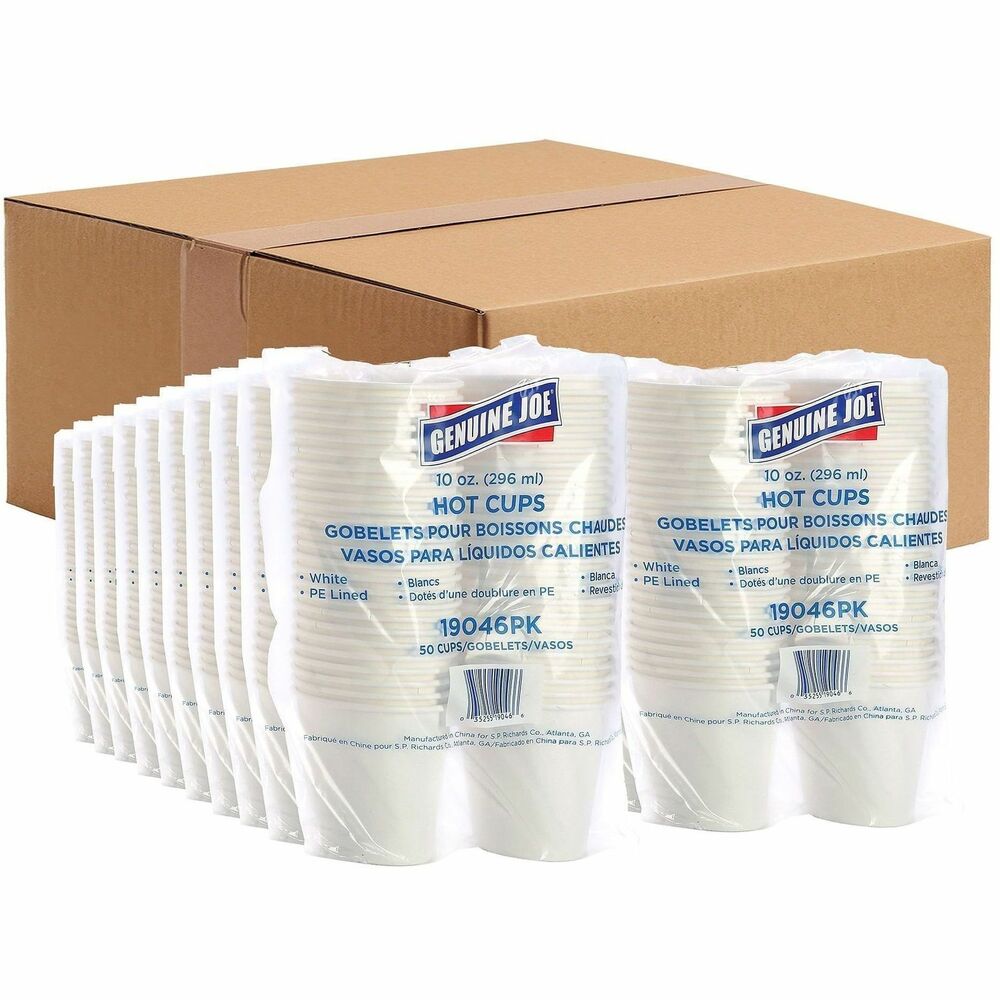 GJO19046CT - Hot cups are perfect for your beverage center or breakroom. Polyurethane-lined, single walls are designed to hold hot beverages and help prevent leaks. Use these cups for coffee, tea, hot chocolate and more. They are made of 100 percent virgin material. Smooth rolled rim enhances the cup's strength and ensures a secure lid fit. Simple white color will coordinate with most decor and beverage accessories. Lids are sold separately.
