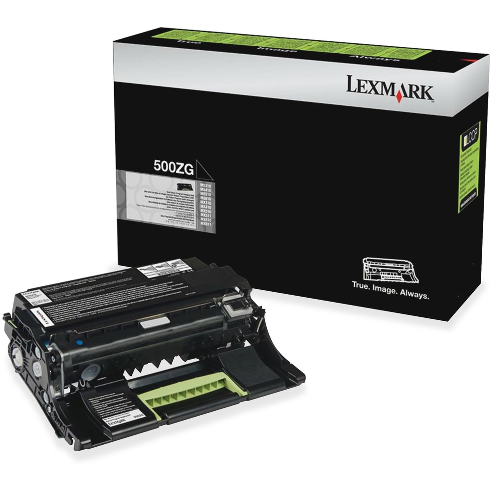LEX50F0Z0G - High-quality imaging unit is essential to Lexmark Print System Performance in Lexmark MS610de, MS610dn, MS610dte, MS510dn, MS410d, MS410dn, MS310d, MS310dn, MX611de, MX611dfe, MX611dhe, MX611dte, MX610de, MX511de, MX511dhe, MX511dte, MX510de and MX410de. 500Z imaging unit is designed to work best with Unison toner to perform in an innovative, shake-free print system. Genuine Lexmark supplies are engineered to work best together with your Lexmark printer, delivering excellent print quality from the first page to the last. Imaging unit offers a 60,000-page capacity.