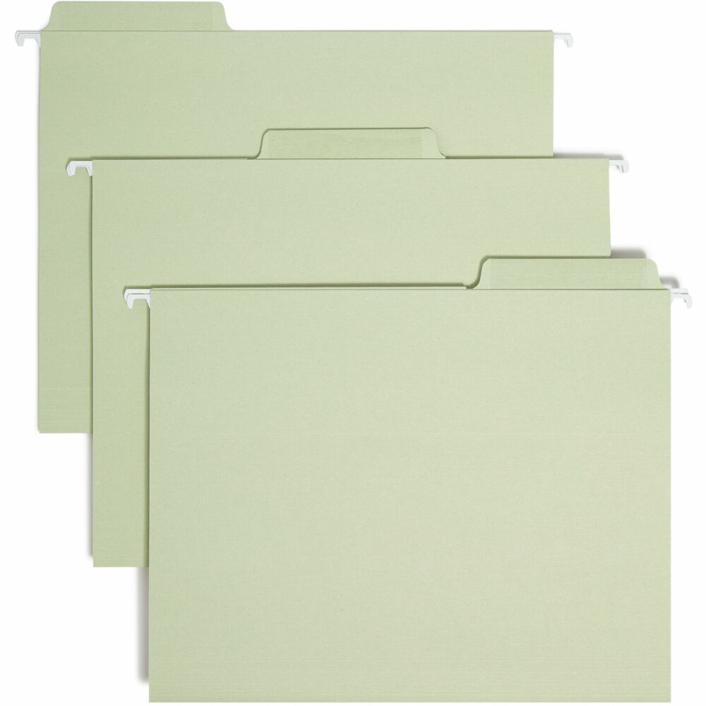SMD64032 - Erasable FasTab hanging folders feature a special erasable surface that makes it possible to revise and reuse hanging folders. Write directly on the erasable tab with a permanent marker and easily erase with a standard white eraser, making this an eco-friendly, reusable solution for your filing needs. These folders have built-in reinforced tabs attached to the folder for hassle-free filing. They require no assembly.