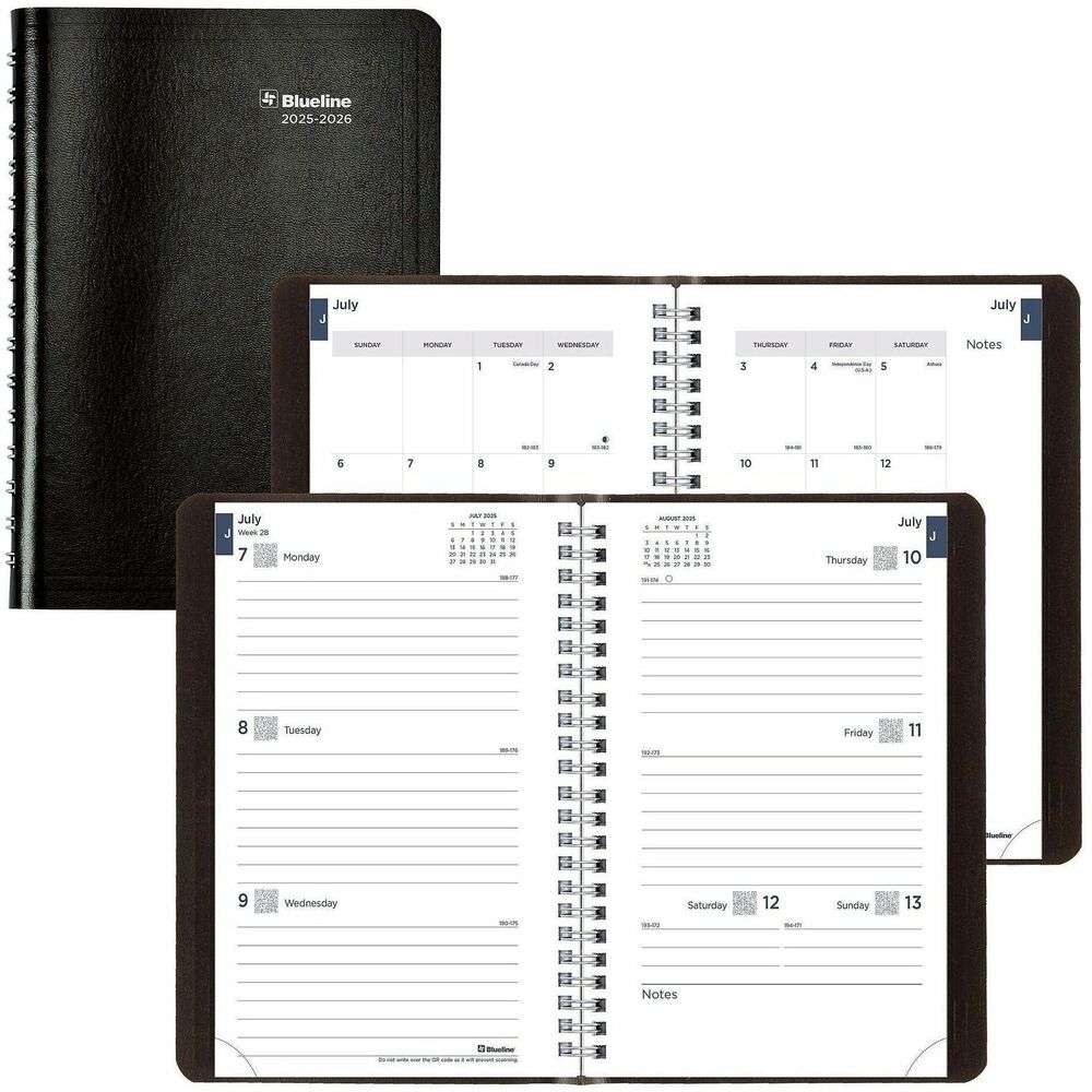 REDCA101BLK - Weekly/monthly academic planner offers a way to track the details of your every week for 13 months. Dated planning pages range from July to July. Each two-page-per-week spread includes ruled daily entries, Monday-through-Sunday layout, days passed/days remaining, printed monthly markers on edges for quick reference, and current and future months reference. Stay ahead of the game with the included event calendar, contacts section, password, to-do, notes and yearly overview pages. Use the colorful stickers as reminders that jump off the pages. Soft flexible cover, twin-wire binding and tear-off corners keep pace throughout the year.