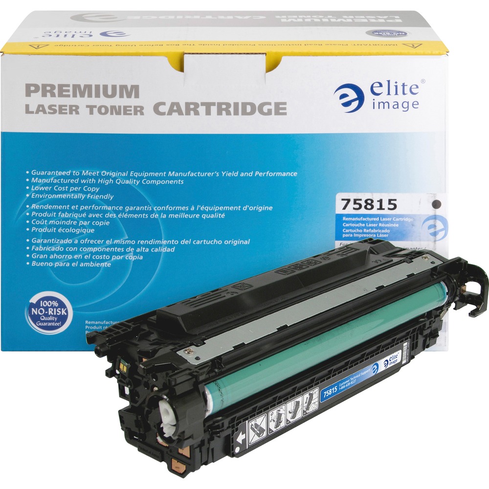 ELI75815 - Toner cartridge is designed for use with Hewlett-Packard Color LaserJet M551n, M551dn, M551xh; Color LaserJet Enterprise 500 MFP M575DN and M575F. Remanufactured cartridge yields approximately 5,500 pages. Elite Image is ISO certified. More from the Manufacturer