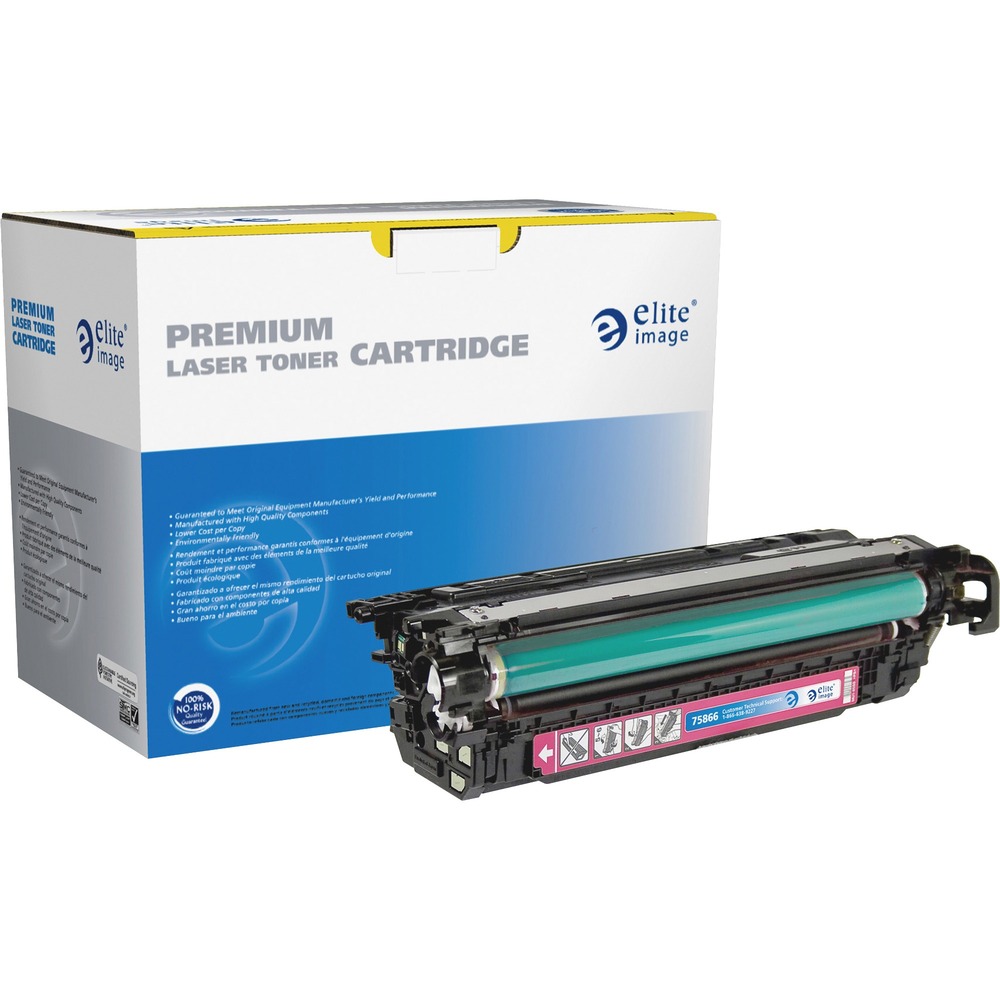 ELI75866 - Toner cartridge is designed for use with Hewlett-Packard Color LaserJet CM4540, CM4540F and CM4540FSKM. Remanufactured cartridge yields approximately 12,500 pages. Elite Image is ISO certified. More from the Manufacturer