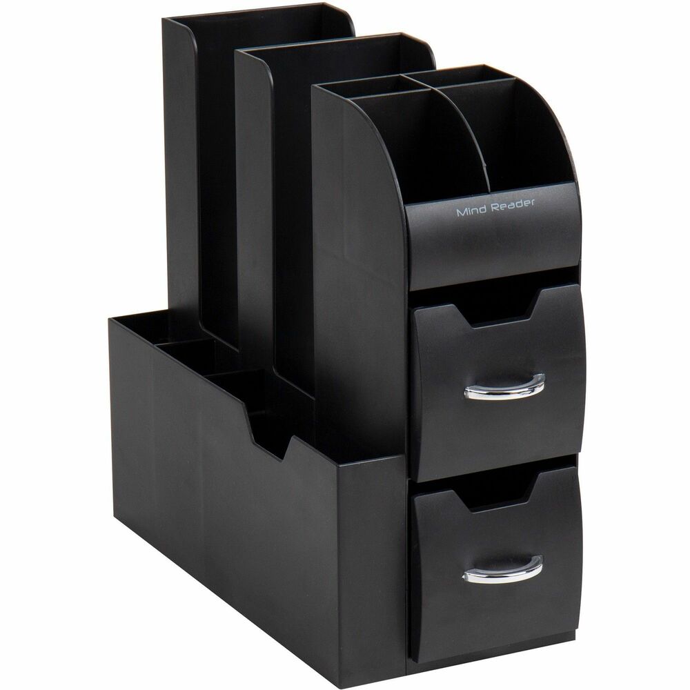 EMSCAD01BLK - Condiment and accessories caddy keeps all of your coffee supplies organized and together to prevent you from rifling through cabinets or messy drawers. Large drawers provide enough space to store creamers or even coffee pods. Rubber grippers on the bottom keep it securely in place to easily access your supplies without worrying about spills. Chrome handle on the drawers add a modern touch for use in any professional setting. Clean, stylish design looks great next to your single-serve coffee machine or simply on its own. Caddy is perfect for organizing coffee cups, lids, sweetener, creamer, stir sticks, spoons and napkins.