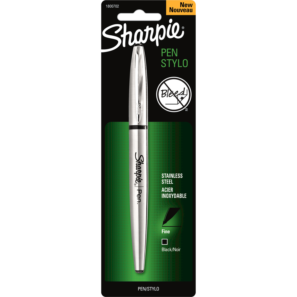 SAN1800702 - Sharpie Pen provides a smooth, high-quality everyday writing experience. Refillable pen delivers clean and concise lines that are permanent and smear-resistant. Barrel is made of stainless steel. The stainless steel cap features a clip so you can attach it to pockets, notebooks and more. Pen is easy to refill. Simply unscrew the ink cartridge and replace with a Sharpie ink refill cartridge.